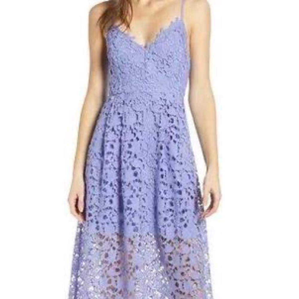 ASTR The Label Midi Dress Lavender